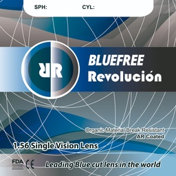 [0.00 a -6.00= -6.00x] M03 1.56 Revo Bluefree AR- Rx3